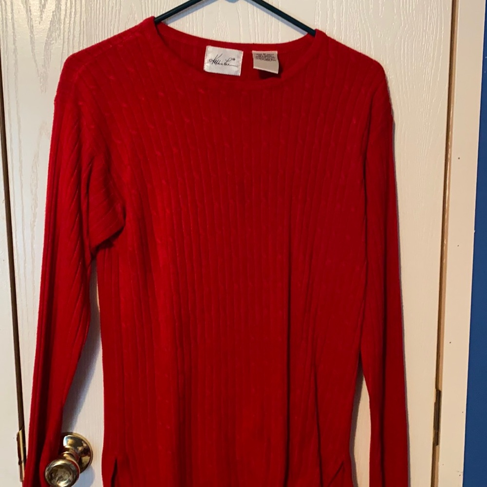 Red sweater